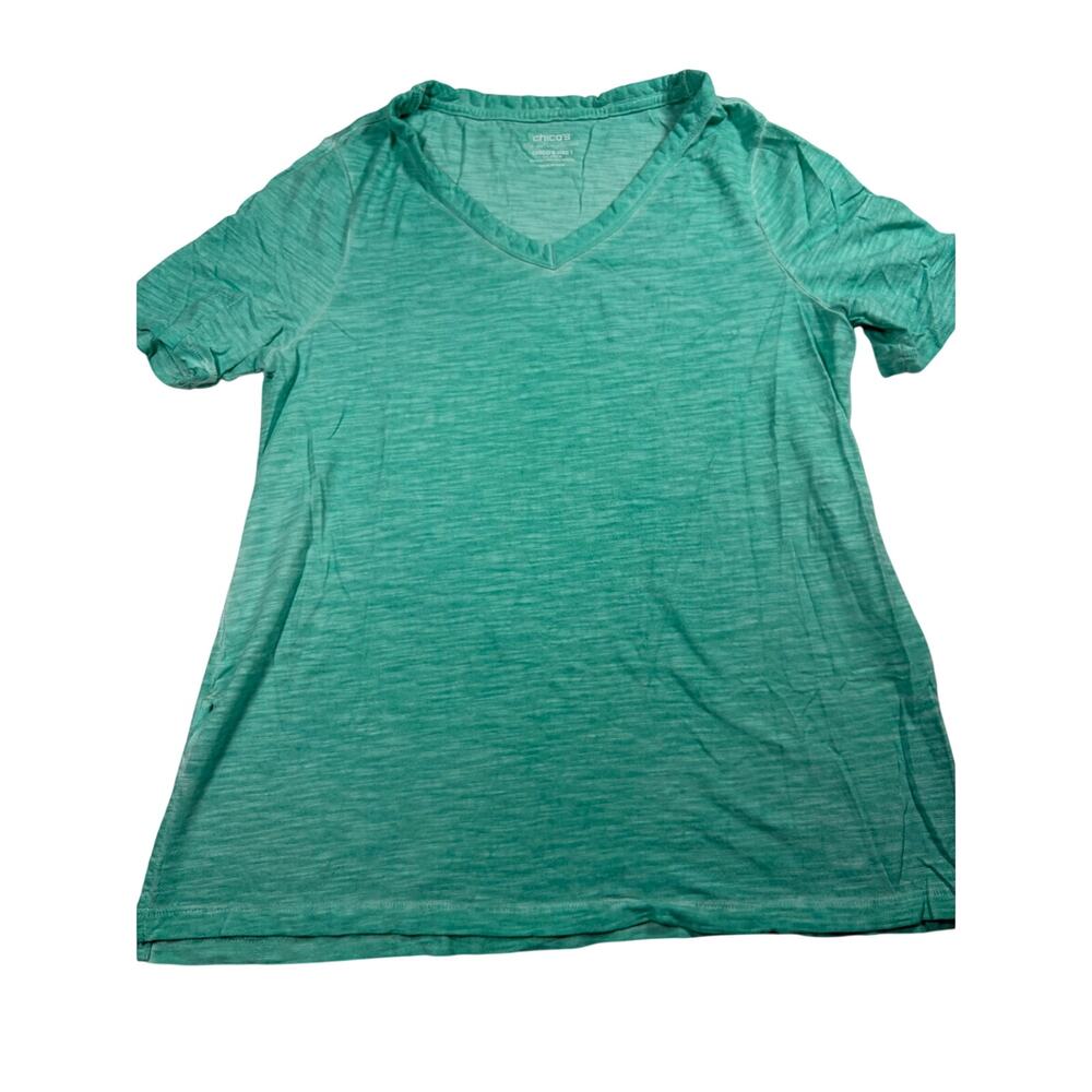 Chico’s‎ Ultimate Tee Teal Medium cotton/modal blend